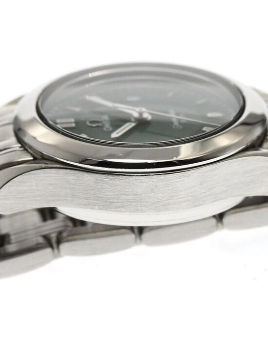 OMEGA Seamaster120M 2581.72 Date green Dial Quartz Ladies Watch_908584